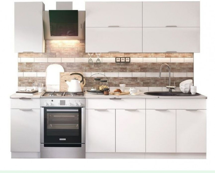 кухня Ника-1 белый/эмаль