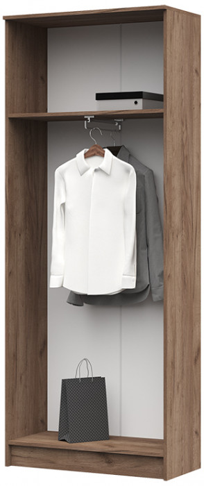 ШК-205 Машенька ЛДСП шкаф 2-х створчатый (800*2020*380) дуб крафт табачный/серый графит