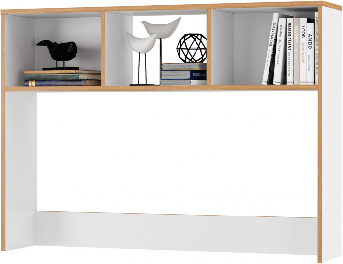 Вуди Компоновка № 50, цвет белый премиум/дуб крафт золотой, ШхГхВ 225х52,7х180,3 см., универсальная сборка