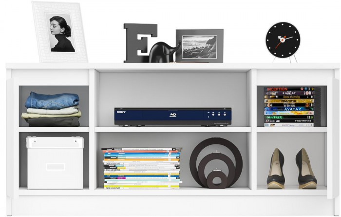 Мори Тумба ТВ МТВ1200.1, цвет белый, ШхГхВ 120,4х41х54,6 см.