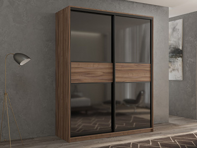 Шкаф-купе Кааппи 12 Орех Тьеполло 160х45х230 см