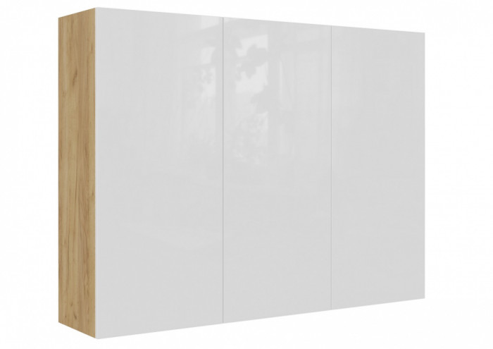 Кабинет Бостон, композиция 2, крафт золотой/белый глянец