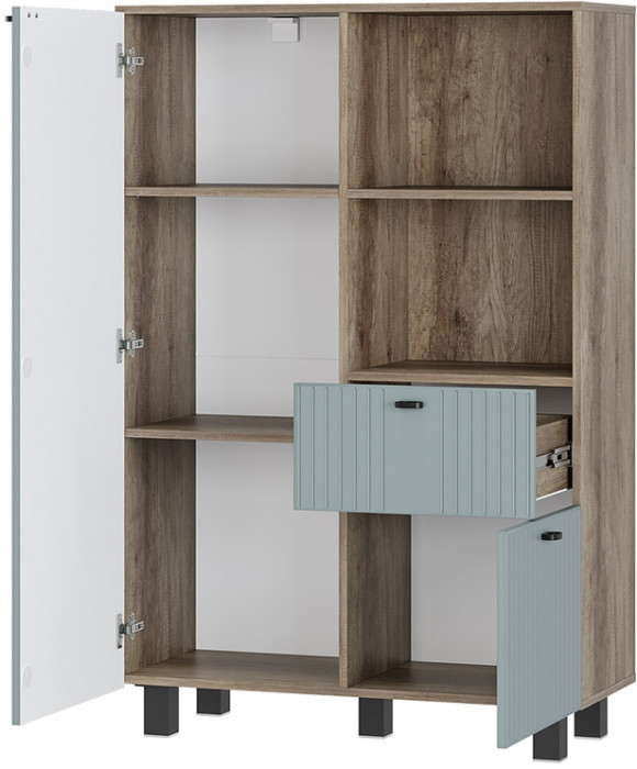 Шкаф Олива ШК-16, Дуб каньон, МФ11