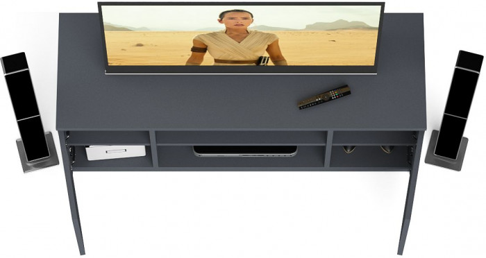 Мори Тумба ТВ МТВ1200.1, цвет графит, ШхГхВ 120,4х41х54,6 см.