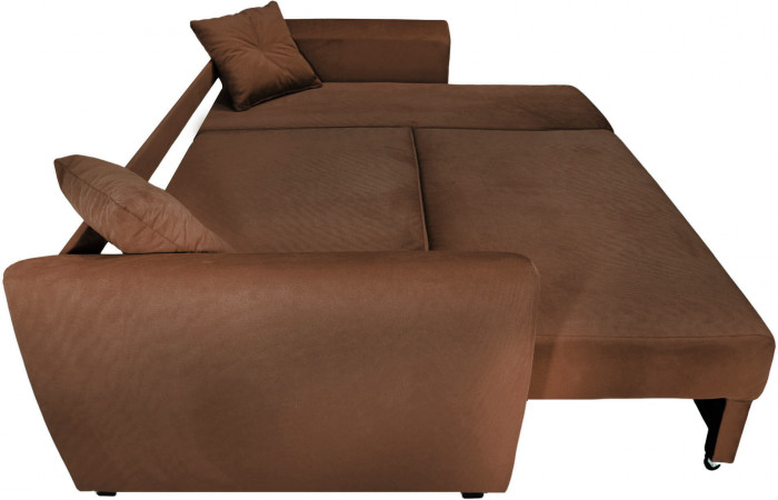 Диван УГЛОВОЙ Амстердам велюр коричневый 160 НПБ