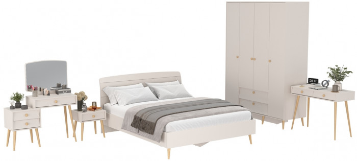 Афина Спальня 34-1600, кашемир серый