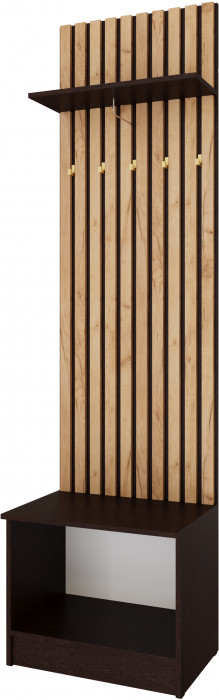 Кано Тумба с вешалкой 600 КПТВ-1 венге/дуб крафт золотой
