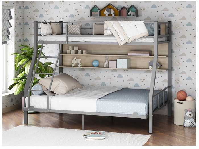 Двухъярусная кровать Гранада-1П 140 (Черный)