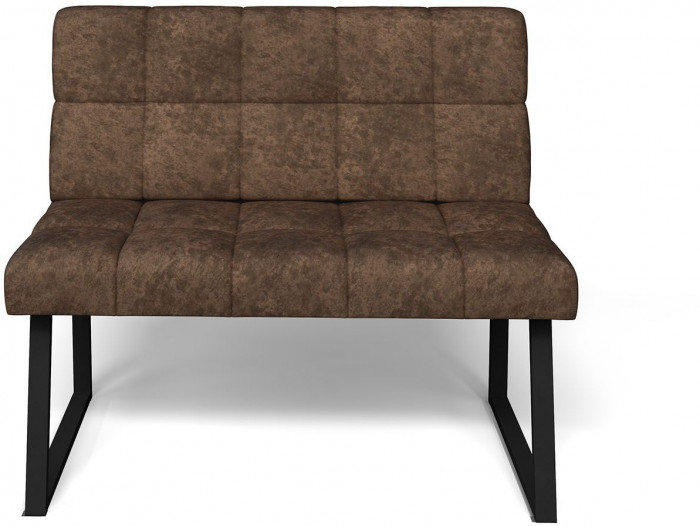 Кухонный диван Реал МД 1100 Коньяк/Черный муар