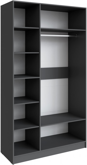 Шкаф Мадрид (1,3) без зеркала, Графит серый