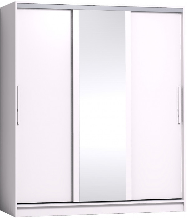 Шкаф-купе с зеркалом Strike 1800 Белый