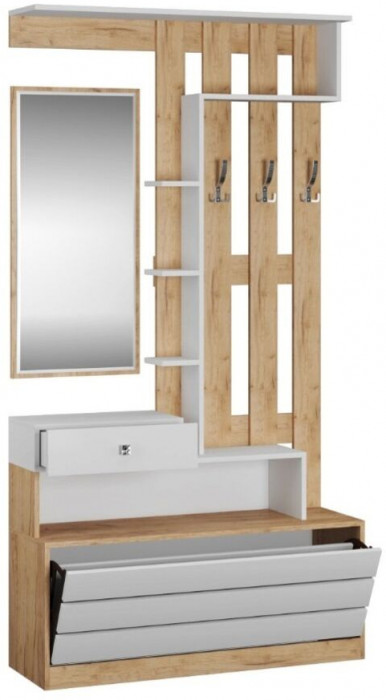 Ямайка Центральная секция ЯПЦС-1 дуб крафт золотой/белый