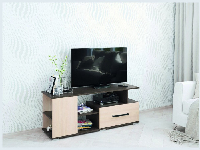 Тумба ТВ Парус-4 венге/дуб молочный