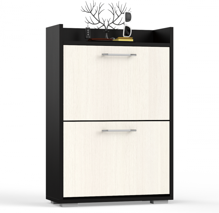 Обувница СВК, цвет венге/дуб лоредо, ШхГхВ 95,7х60х25 см.