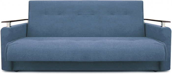 Раскладной диван-кровать, прямой, книжка, цвет серый, Милан Люкс 140