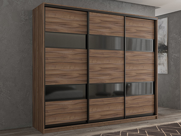 Шкаф-купе Кааппи 7 Орех Тьеполло 240х60х230 см