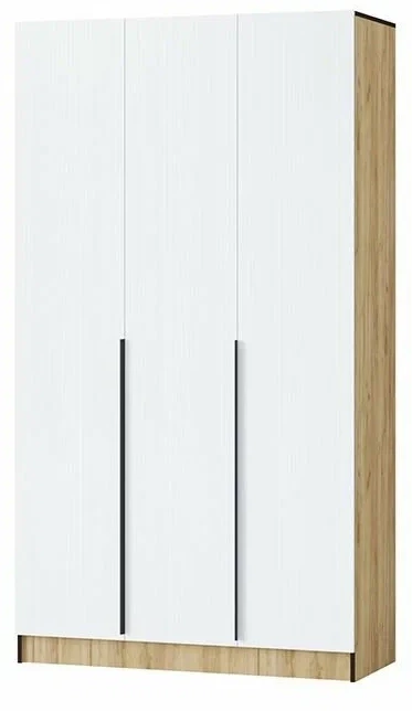 Шкаф Авангард 1200, Белый древесный/Дуб крафт золотой