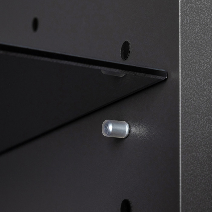 Сидней 13.201 Шкаф-витрина, цвет корпус: антрацит/фасады: МДФ веллюто капучино/прозрачное стекло с серой тонировкой, ШхГхВ 50х41,3х205,2 см., ун. сб.