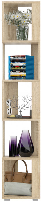 Стеллаж СВК, цвет дуб сонома, ШхГхВ 35х35х179 см.