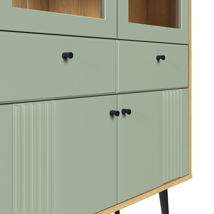 Шкаф-витрина 2-х дверная Вега Саксония