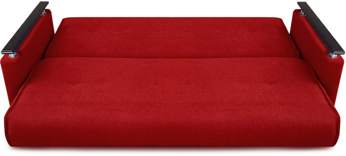 Раскладной диван-кровать, прямой, книжка, цвет красный, Милан Люкс 140