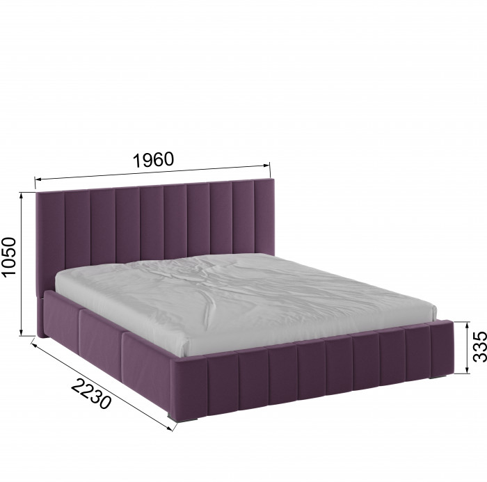 Нега Кровать интерьерная 180 винный, ПМ