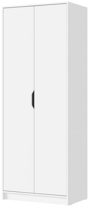РУНА ШК 02 Шкаф 2-х створчатый Фасад БЕЛЫЙ/Корпус БЕЛЫЙ