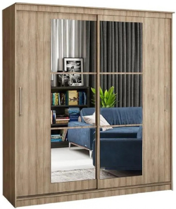 Шкаф-купе Элегант 3 1500 (Сандал светлый)