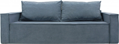 Диван еврокнижка Лофт Люкс велюр серый