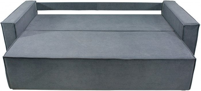 Диван еврокнижка Лофт Люкс велюр серый