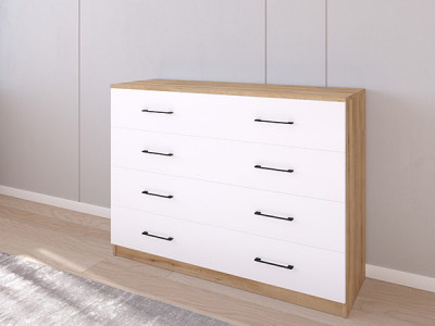 Комод 05/16 120х40х90 Эвок Прибрежный/Белый