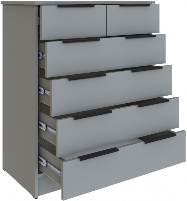 Комод для спальни Мадрид (0,82), Камень серый