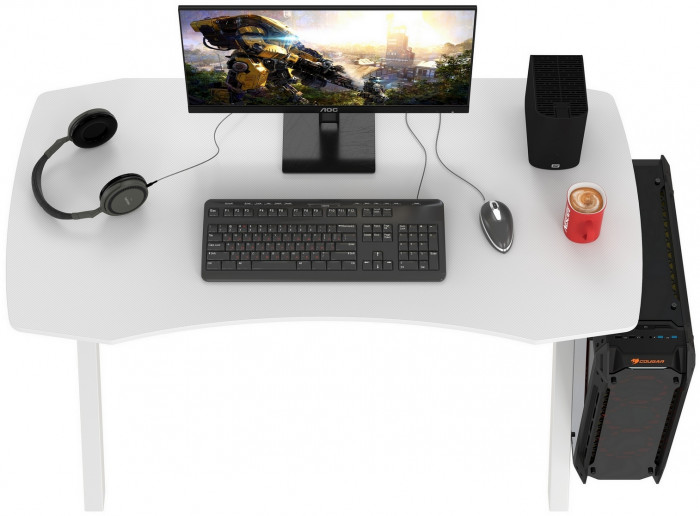 Игровой стол Мебель--24 GT-2310, цвет белый, ШхГхВ 120х60х73 см., столешница МДФ 15 мм.(регулировка высоты: 72,5 - 73,5 см.), макс. нагрузка 100  кг.