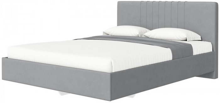 Кровать с латами Соло 180*200, Светло-серый