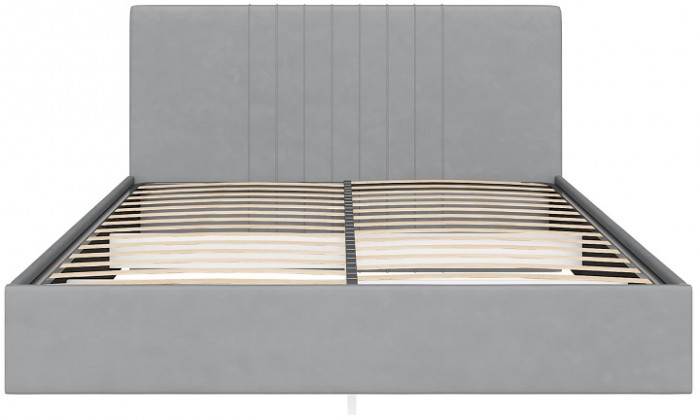 Кровать с латами Соло 180*200, Светло-серый
