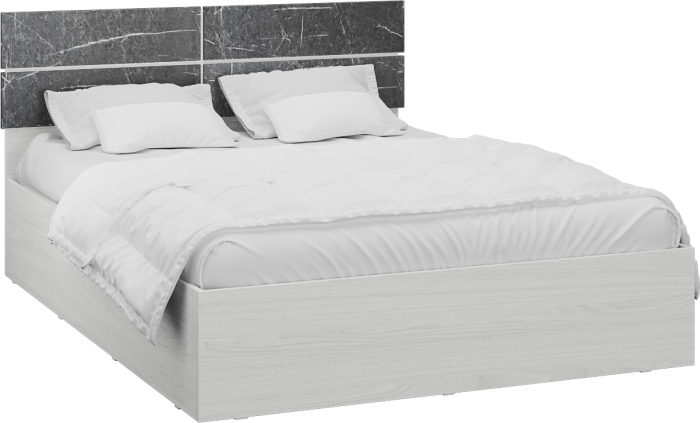 Спальня Теана, набор 2, Дуб крафт серый/МДФ светло-серый