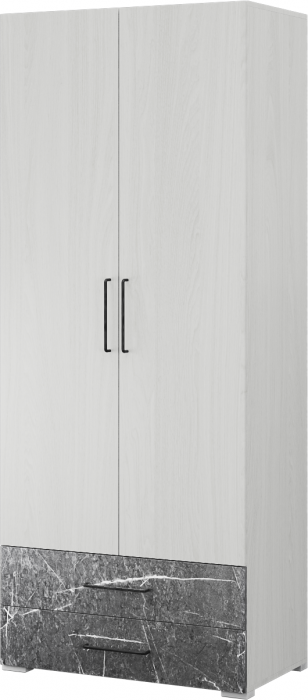 Спальня Теана, набор 2, Дуб крафт серый/МДФ светло-серый