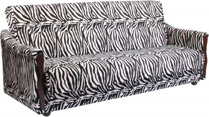 Диван Уют 120 велюр зебра ППУ