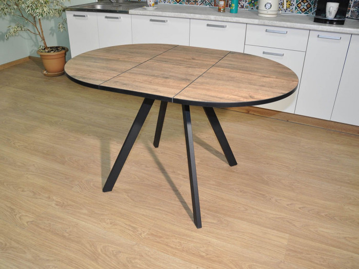 Обеденная группа Нарди / Стул Х 4 шт. / Дуб Веллингтон/черный / бид 01