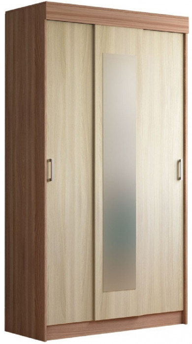 Эко Шкаф-купе (Вотан / Белый гладкий)