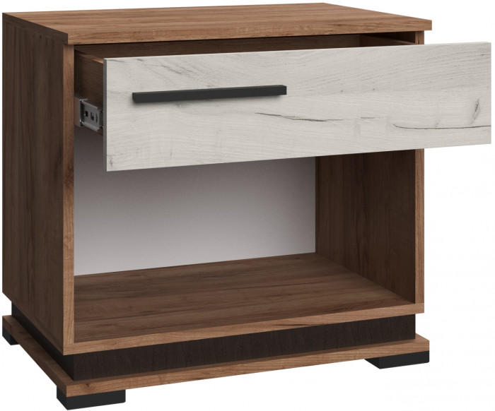 Модена Тумба МТ-30 дуб крафт табачный/дуб крафт белый/венге