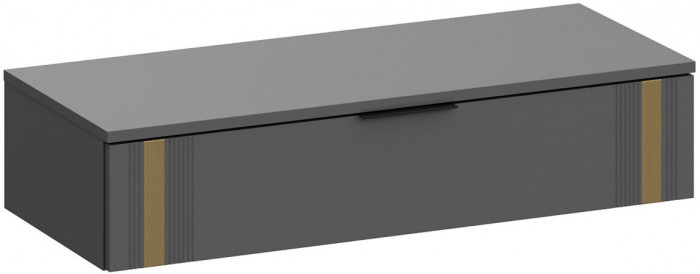 Модульная Прихожая Эмэ, набор №9, Графит/Графит золото, Simple 27