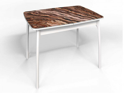 Стол СМ-8 Флорида опора массив изогнутая белый