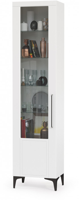 Валенсия Гостиная № 132, цвет ЛДСП белый шагрень/МДФ белый шагрень, ШхГхВ 330х38,1х225,2 см.