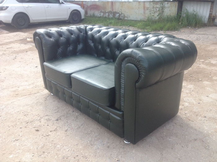 Диван Честер 2- х местный,  зеленый