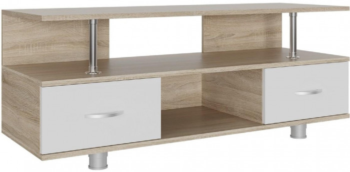 Тумба TV_А (Дуб молочный, Венге)