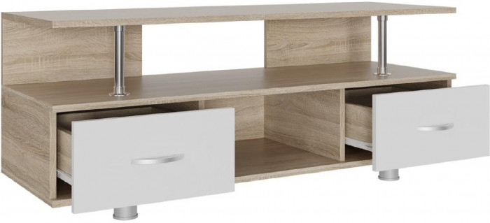 Тумба TV_А (Дуб молочный, Венге)
