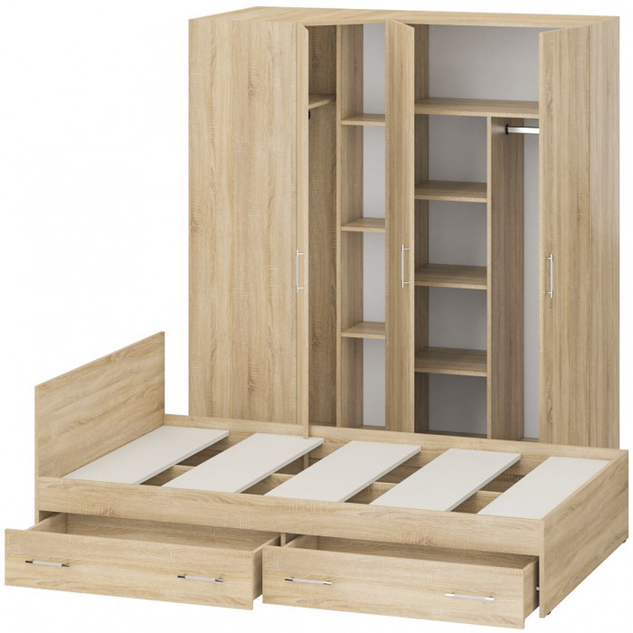 Спальня Стандарт 2-1200Я, дуб сонома