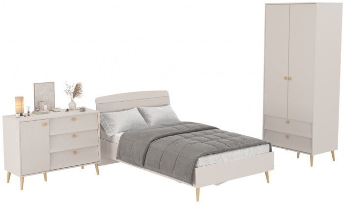 Афина Спальня 04-1200, кашемир серый