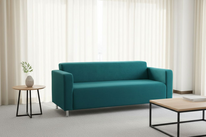 Диван прямой Томи, 180 см, велюр, зеленый